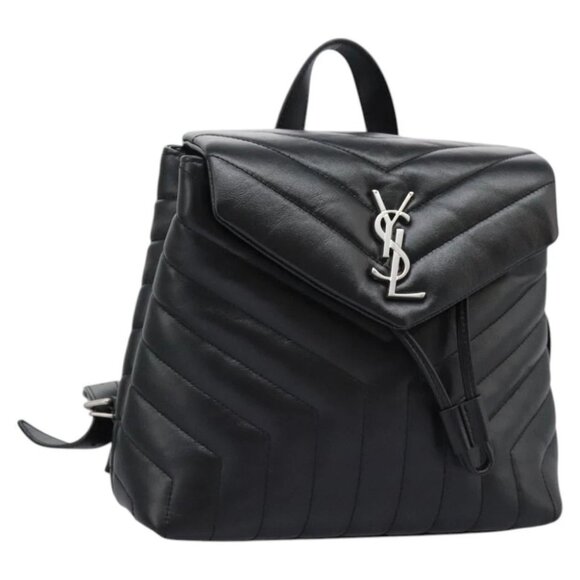 SAINT LAURENT Backpack Lamb Skin Black - Picture 1 of 15